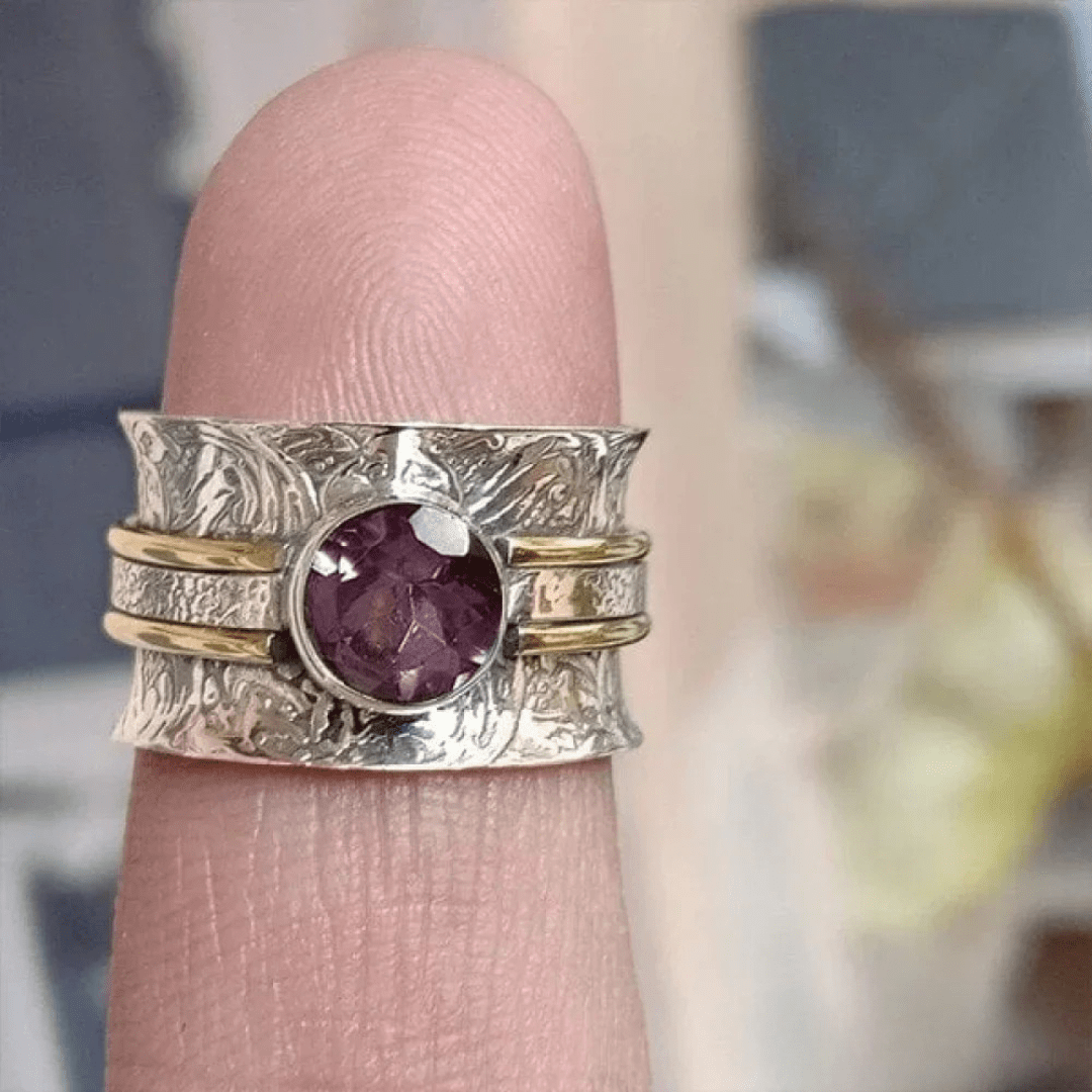 Bohemian Crystal Meditation Ring