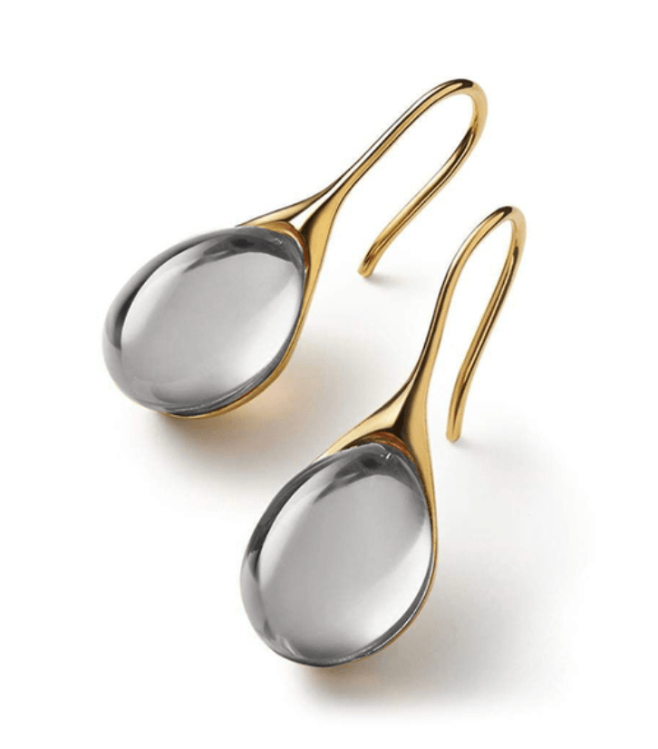 Gold & Silver Gem Earrings
